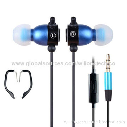 Meatl Earphones for Sports, Clip-on and Waterproof Design, Comfortable to Wear